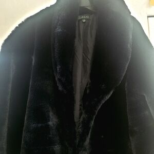 Women's Black Faux Fur Coat